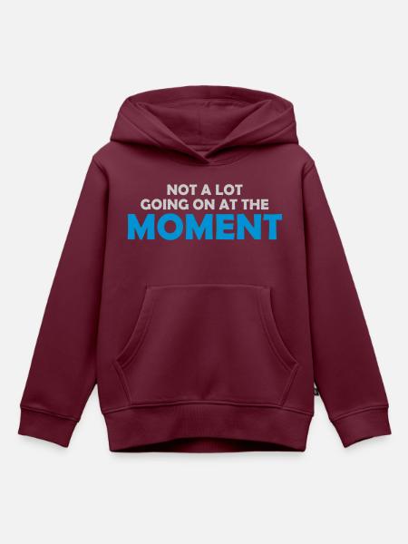 Not much going on - Kinder Premium Organic Hoodie - Burgunderrot