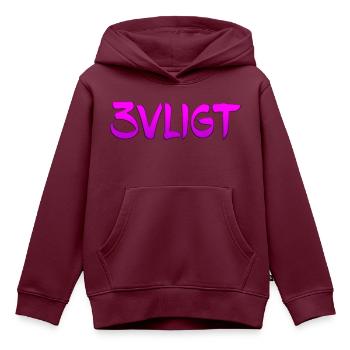 sms chat sprache befestigungen englisch drei 3 drei - Kinder Premium Organic Hoodie - Burgunderrot - Vorne - AI Model Kid Female (0cm)