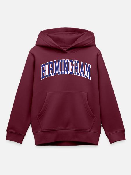Birmingham - Kinder Premium Organic Hoodie - Burgunderrot