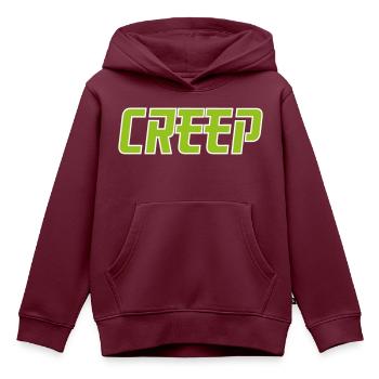 Creep - Kinder Premium Organic Hoodie - Burgunderrot - Vorne - AI Model Kid Female (0cm)