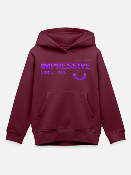 Impressive since 1985 - Kinder Premium Organic Hoodie - Burgunderrot