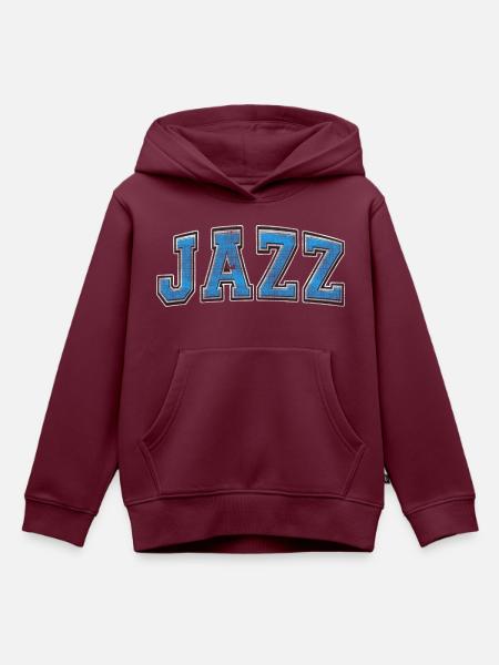 Jazz Varsity Grunge - Kinder Premium Organic Hoodie - Burgunderrot