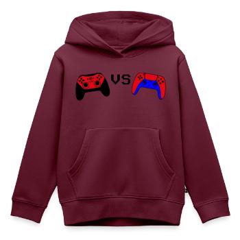 Controller VS - Kinder Premium Organic Hoodie - Burgunderrot - Vorne - AI Model Kid Female (0cm)