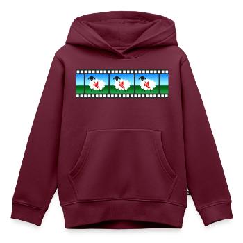 Das Schweigen der Lämmer - Kinder Premium Organic Hoodie - Burgunderrot - Vorne - AI Model Kid Female (0cm)