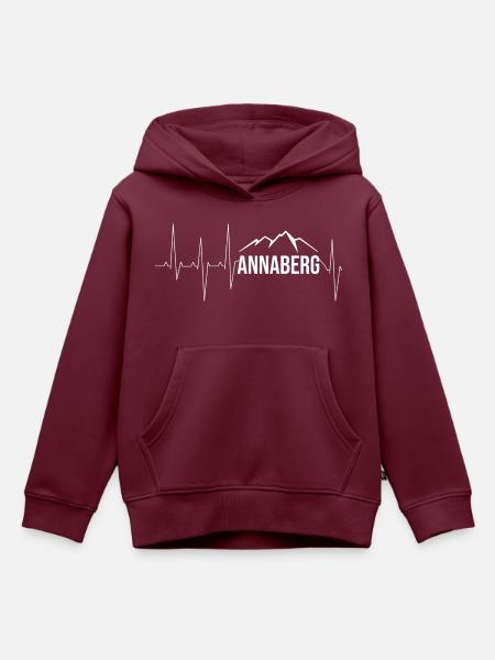 Annaberg Erzgebirge - Kinder Premium Organic Hoodie - Burgunderrot