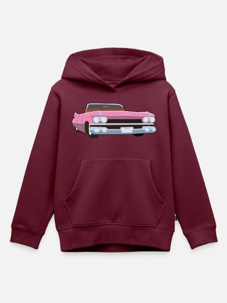 Cadilac Hot Pink - Kinder Premium Organic Hoodie - Burgunderrot