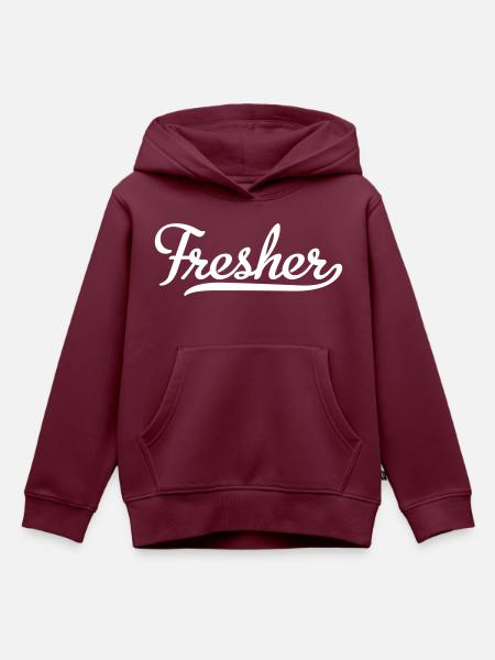 Fresher - Kinder Premium Organic Hoodie - Burgunderrot