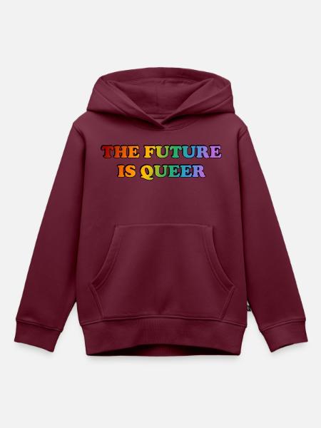 Die Zukunft ist queer - Kinder Premium Organic Hoodie - Burgunderrot