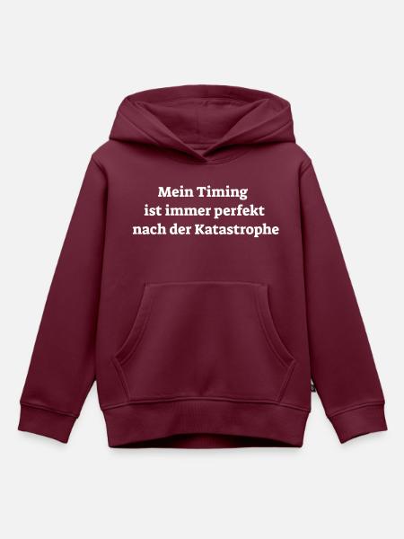 Group 12 - Kinder Premium Organic Hoodie - Burgunderrot