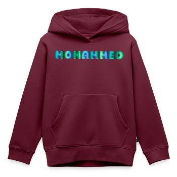 Mohammed baby jungenname kawaii - Kinder Premium Organic Hoodie - Burgunderrot - Vorne - AI Model Kid Female (0cm)