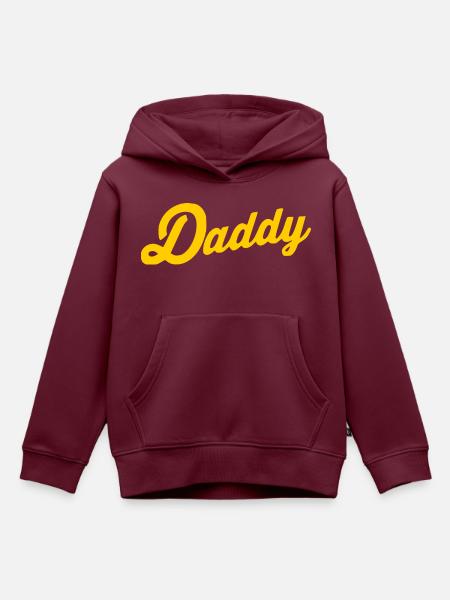 Daddy - Kinder Premium Organic Hoodie - Burgunderrot