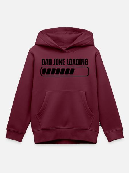 Papa Witz wird geladen - Kinder Premium Organic Hoodie - Burgunderrot