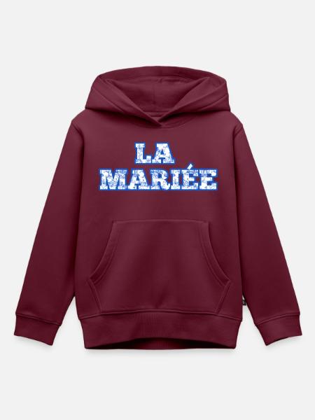 Die blaue Chinoiserie-Braut - Kinder Premium Organic Hoodie - Burgunderrot