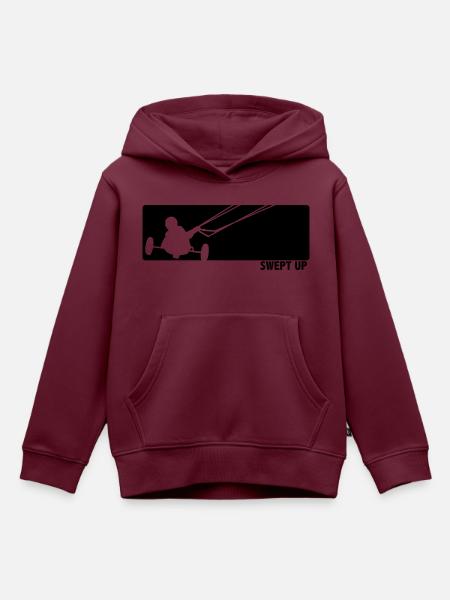 Kite Buggy - Kinder Premium Organic Hoodie - Burgunderrot