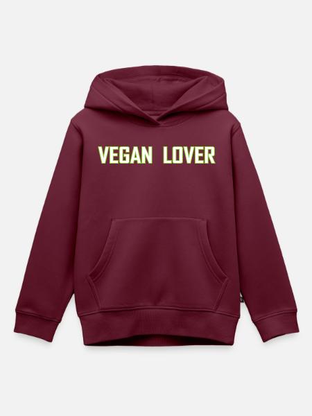 Vegan Veggie - Kinder Premium Organic Hoodie - Burgunderrot