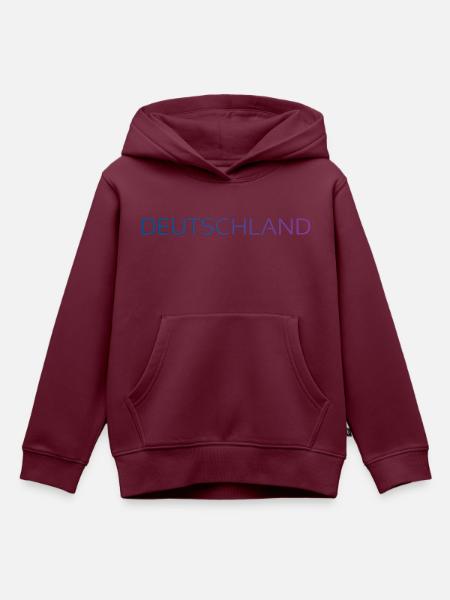 Deutschland - Kinder Premium Organic Hoodie - Burgunderrot