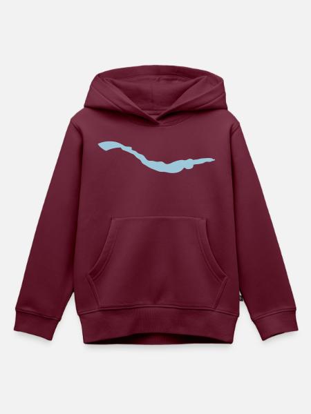 Schwimmflossen Flossenschwimmen flossenschwimme - Kinder Premium Organic Hoodie - Burgunderrot