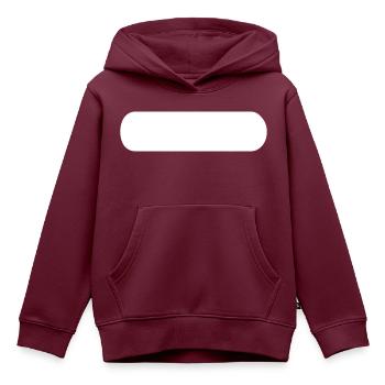 Minus Symbol Mathe Vektor - Kinder Premium Organic Hoodie - Burgunderrot - Vorne - AI Model Kid Female (0cm)