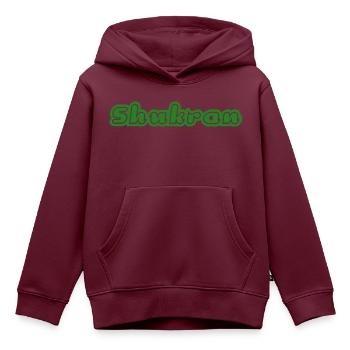Shukran Danke Vielen Dank - Kinder Premium Organic Hoodie - Burgunderrot - Vorne - AI Model Kid Female (0cm)