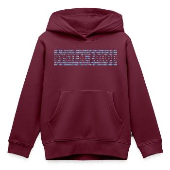 ERROR - Kinder Premium Organic Hoodie - Burgunderrot - Vorne - AI Model Kid Female (0cm)