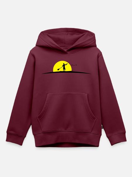 Stand Up Paddeln - Kinder Premium Organic Hoodie - Burgunderrot