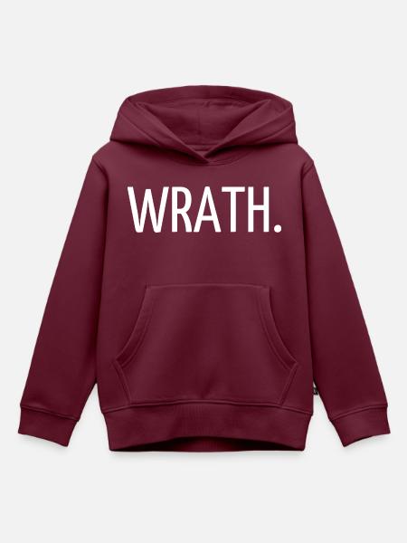 Zorn - Kinder Premium Organic Hoodie - Burgunderrot