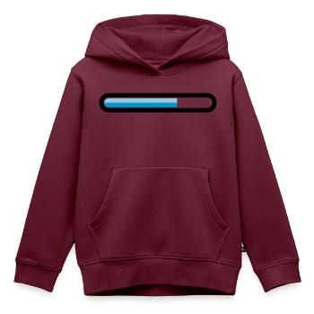 Herunterladen - Kinder Premium Organic Hoodie - Burgunderrot - Vorne - AI Model Kid Female (0cm)