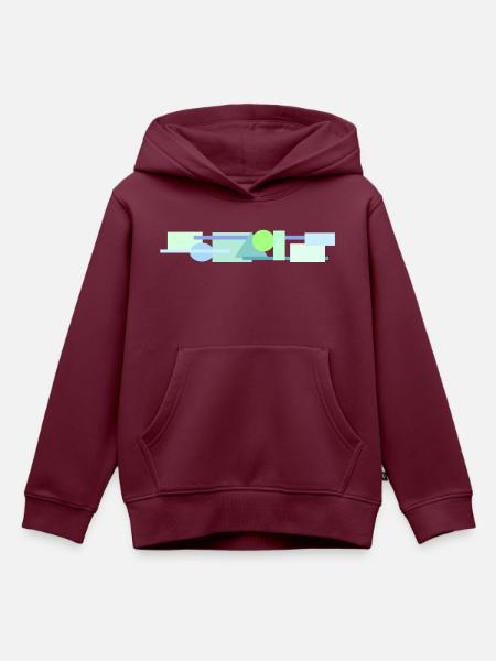 Formen - Kinder Premium Organic Hoodie - Burgunderrot