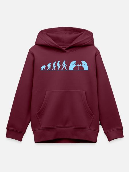 Entwicklung Ausfall - Kinder Premium Organic Hoodie - Burgunderrot