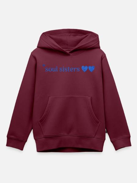 freunde - Kinder Premium Organic Hoodie - Burgunderrot