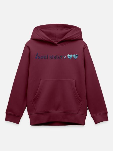 Freunde - Kinder Premium Organic Hoodie - Burgunderrot