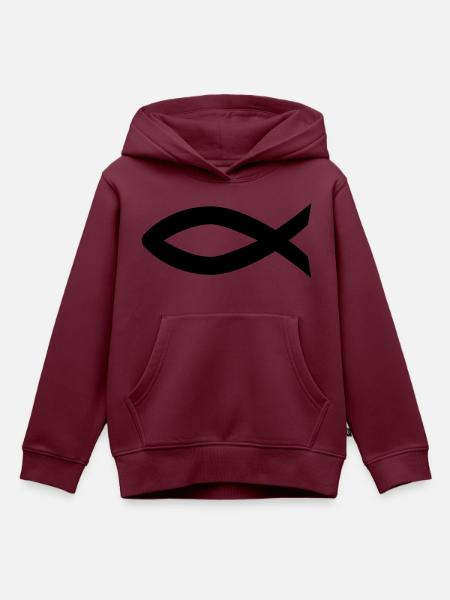 Christentum - Kinder Premium Organic Hoodie - Burgunderrot
