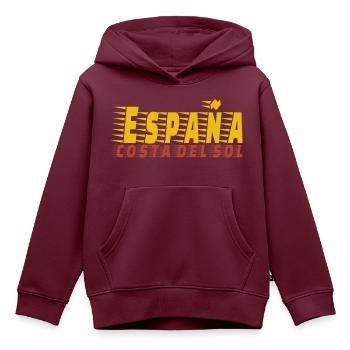 Spanien Costa del Sol / Sommer - Kinder Premium Organic Hoodie - Burgunderrot - Vorne - AI Model Kid Female (0cm)