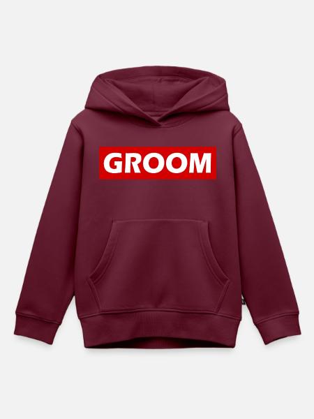 Groom - Kinder Premium Organic Hoodie - Burgunderrot