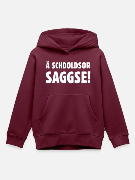 Ä schdoldsor Saggse! - Kinder Premium Organic Hoodie - Burgunderrot