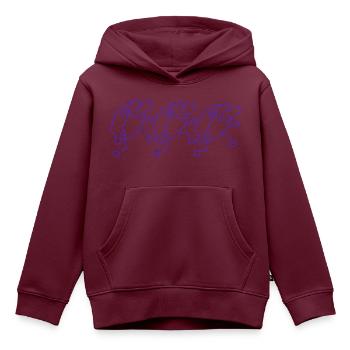 Drei Schafe Gehen Glücklich Stolz 3 Freunde Team - Kinder Premium Organic Hoodie - Burgunderrot - Vorne - AI Model Kid Female (0cm)