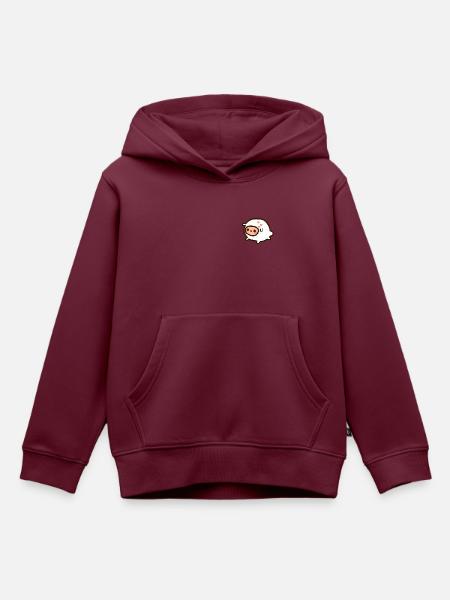 lovely sheep - Kinder Premium Organic Hoodie - Burgunderrot