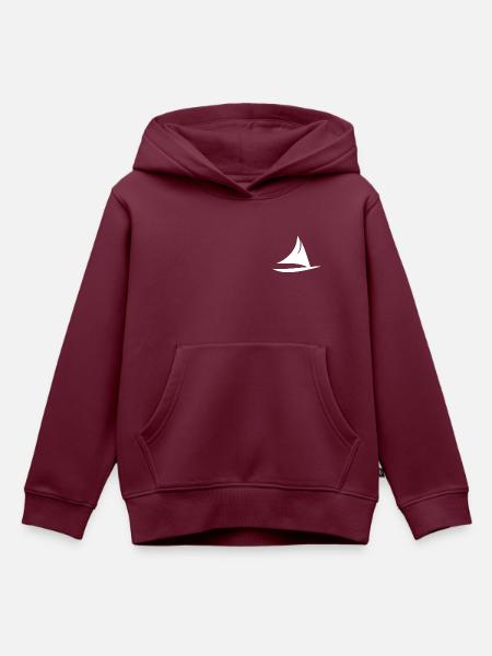 PAC ISLA-Symbol - Kinder Premium Organic Hoodie - Burgunderrot