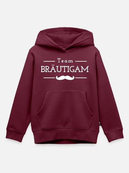 Team Bräutigam - Kinder Premium Organic Hoodie - Burgunderrot