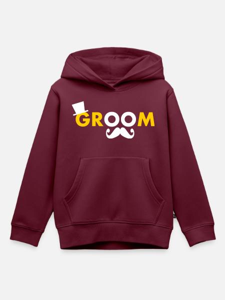 Groom - Kinder Premium Organic Hoodie - Burgunderrot