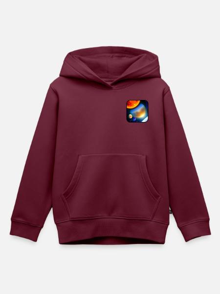 Medley der Planeten - Kinder Premium Organic Hoodie - Burgunderrot