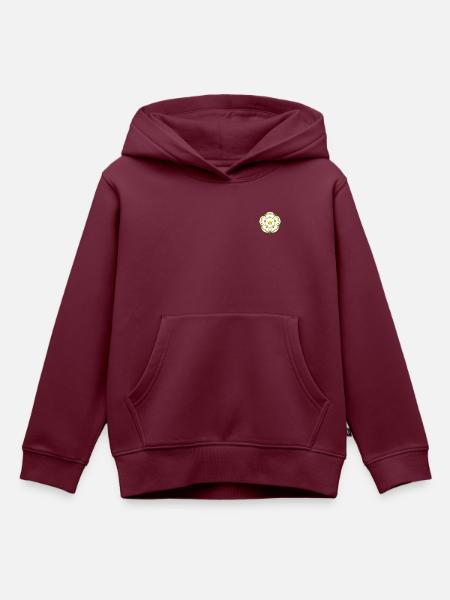 Die Yorkshire Rose - Kinder Premium Organic Hoodie - Burgunderrot