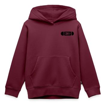 Skate skaten skater sk8 skateing - Kinder Premium Organic Hoodie - Burgunderrot - Vorne - AI Model Kid Female (0cm)