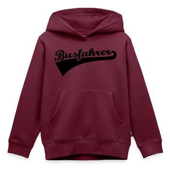 Busfahrer - Kinder Premium Organic Hoodie - Burgunderrot - Vorne - AI Model Kid Female (0cm)