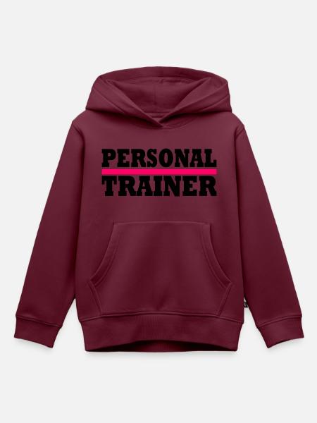Personal trainer - Kinder Premium Organic Hoodie - Burgunderrot