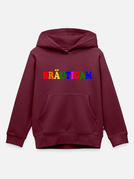 bräutigam - Kinder Premium Organic Hoodie - Burgunderrot