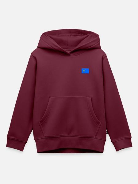 Asturien - Kinder Premium Organic Hoodie - Burgunderrot