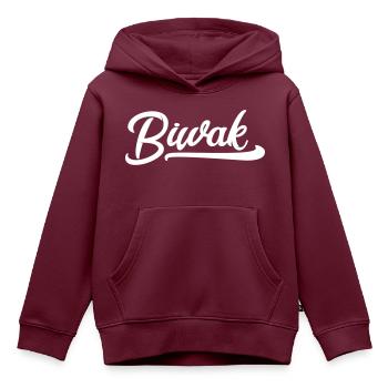 Trier Junge Assi Dialekt moselfränkisch - Kinder Premium Organic Hoodie - Burgunderrot - Vorne - AI Model Kid Female (0cm)