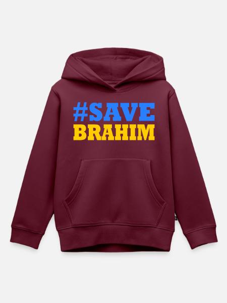 Save brahim - Kinder Premium Organic Hoodie - Burgunderrot