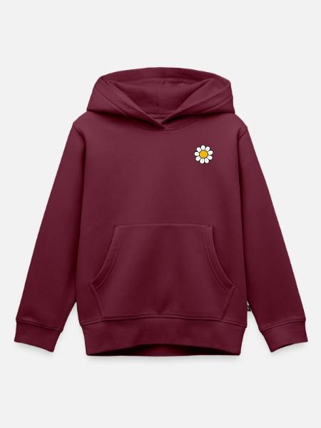 Gänseblümchen - Kinder Premium Organic Hoodie - Burgunderrot